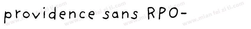 providence sans RPO字体转换